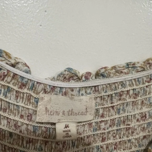 Floral short sleeve ruffle top - Picture 5 of 5